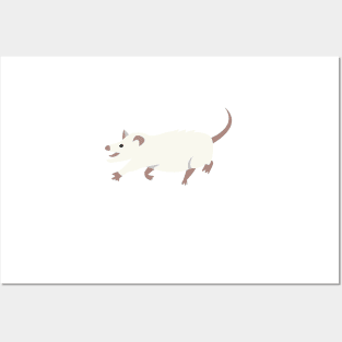 Funny Possum Design, Saber Tooth Death Mouse, Awesome Opossum Posters and Art